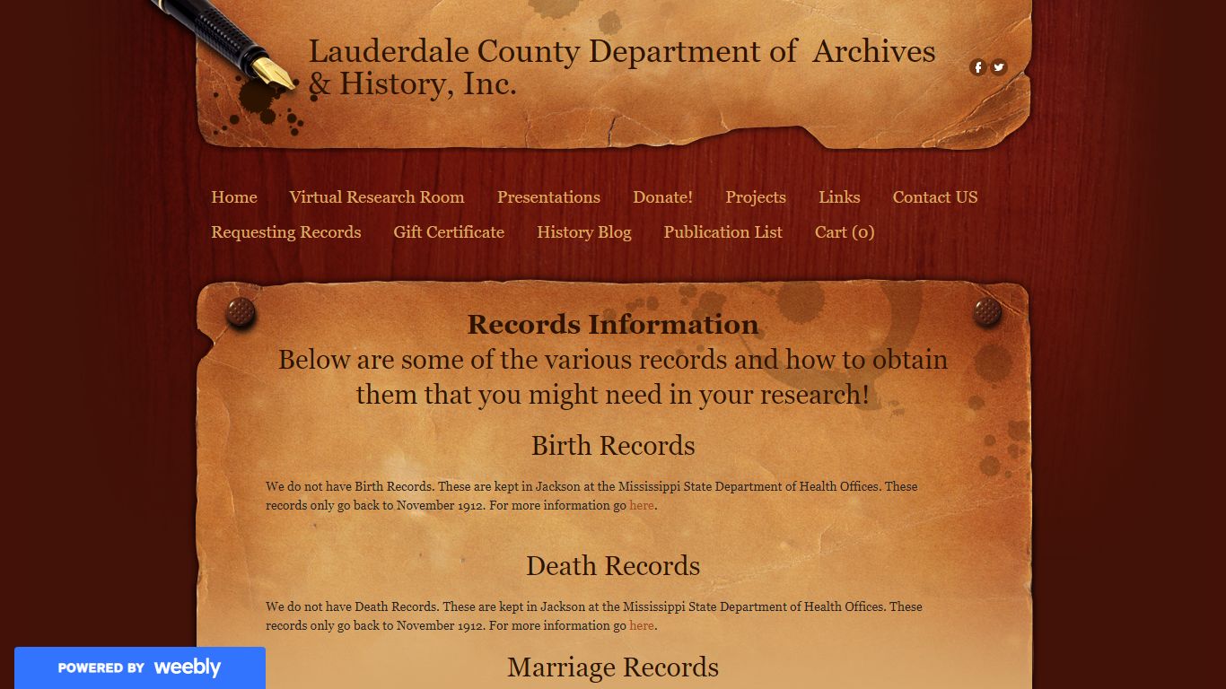 Records Information - Lauderdale County Department of ...